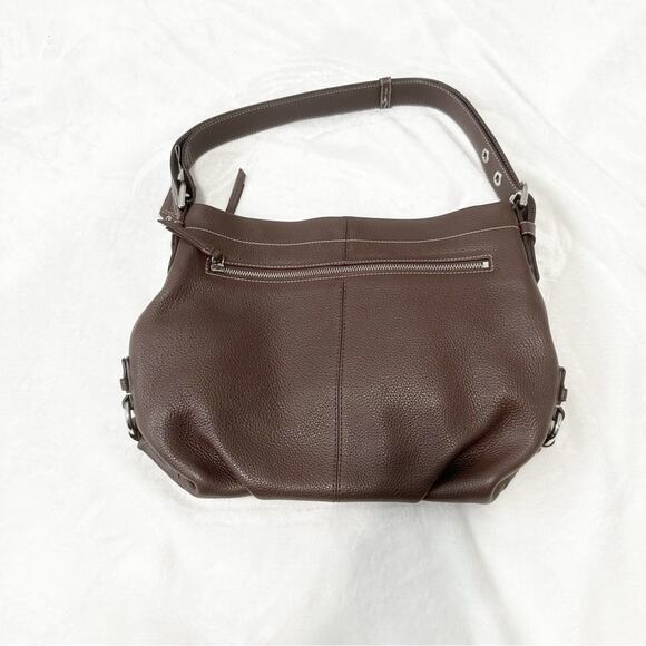 Coach Handbags - Coach hobo brown leather pebbled shoulder crossbody purse bucket bag